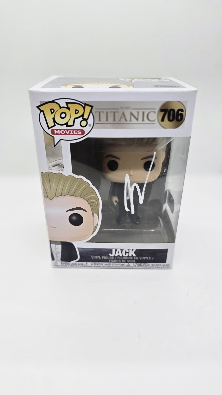 Leonardo Dicaprio SIGNED Titanic Jack Dawson FUNKO POP #706 SWAU