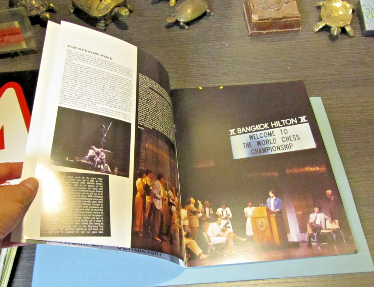 1988 Chess Imperial Theatre Broadway Show Souvenir Program ABBA Music Tim Rice