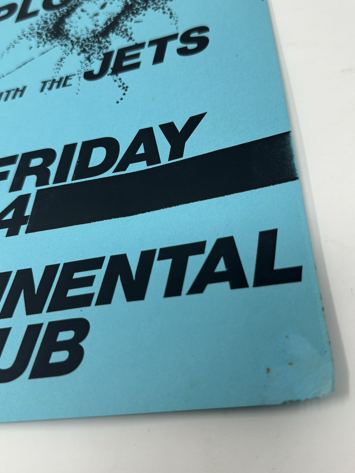 The Explosives with The Jets Continental Club Austin Texas 1980s Punk Flyer