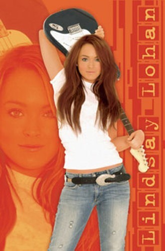 2004 LINDSAY LOHAN ROCKS POSTER TRENDS #8442 NEW 22×34 FREE SHIPPING