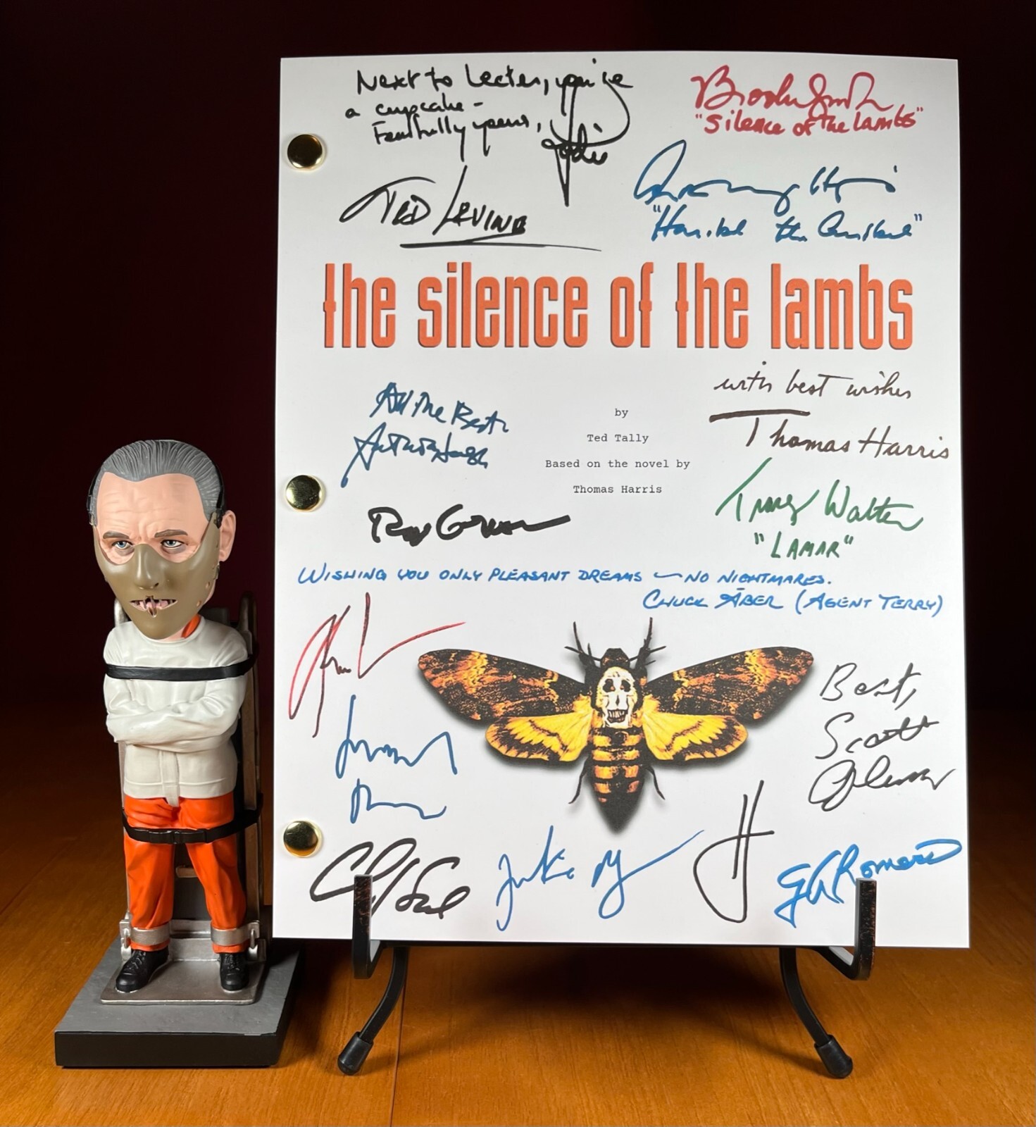 Silence of the Lambs Script Signed- Autograph Reprints- 130 Pages- Dr. Lecter