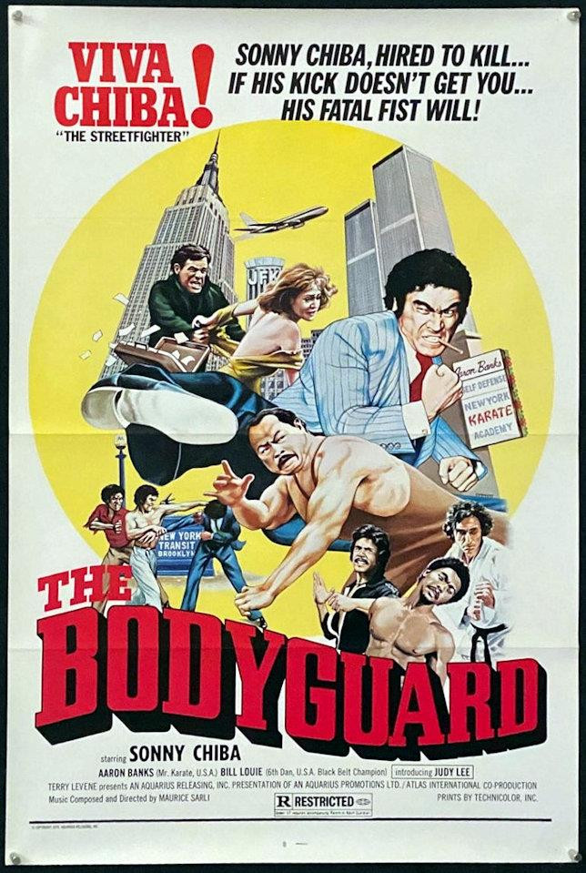 R308 ….. BODYGUARD 1sh ’76 Sonny Chiba, Emmett karate martial arts action art