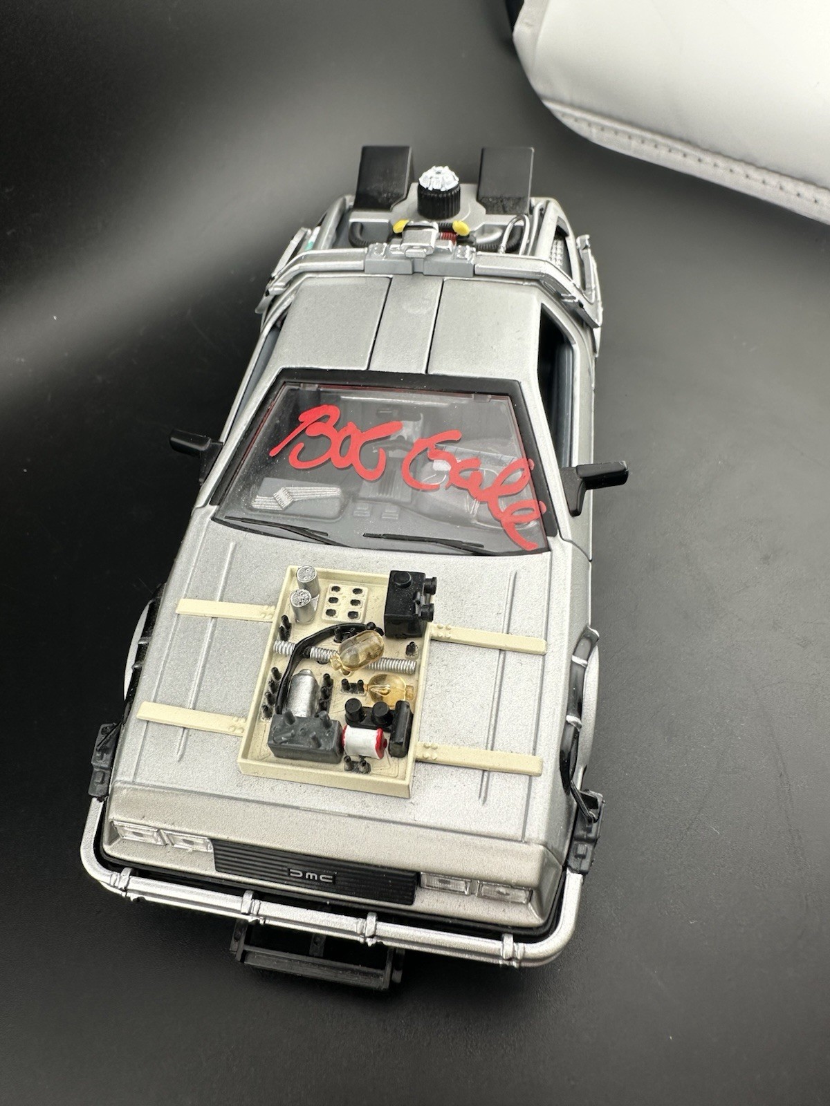 BOB GALE SIGNED Die-Cast BACK TO THE FUTURE SCREENWRITER AutographCOA