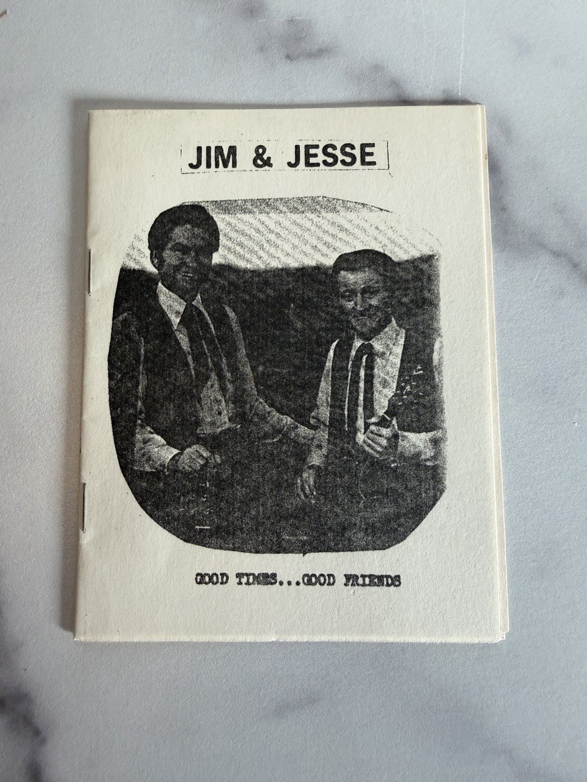 Jim & Jesse McReynolds Fan Club Bluegrass 4.5×5.5 Blank Autograph Book