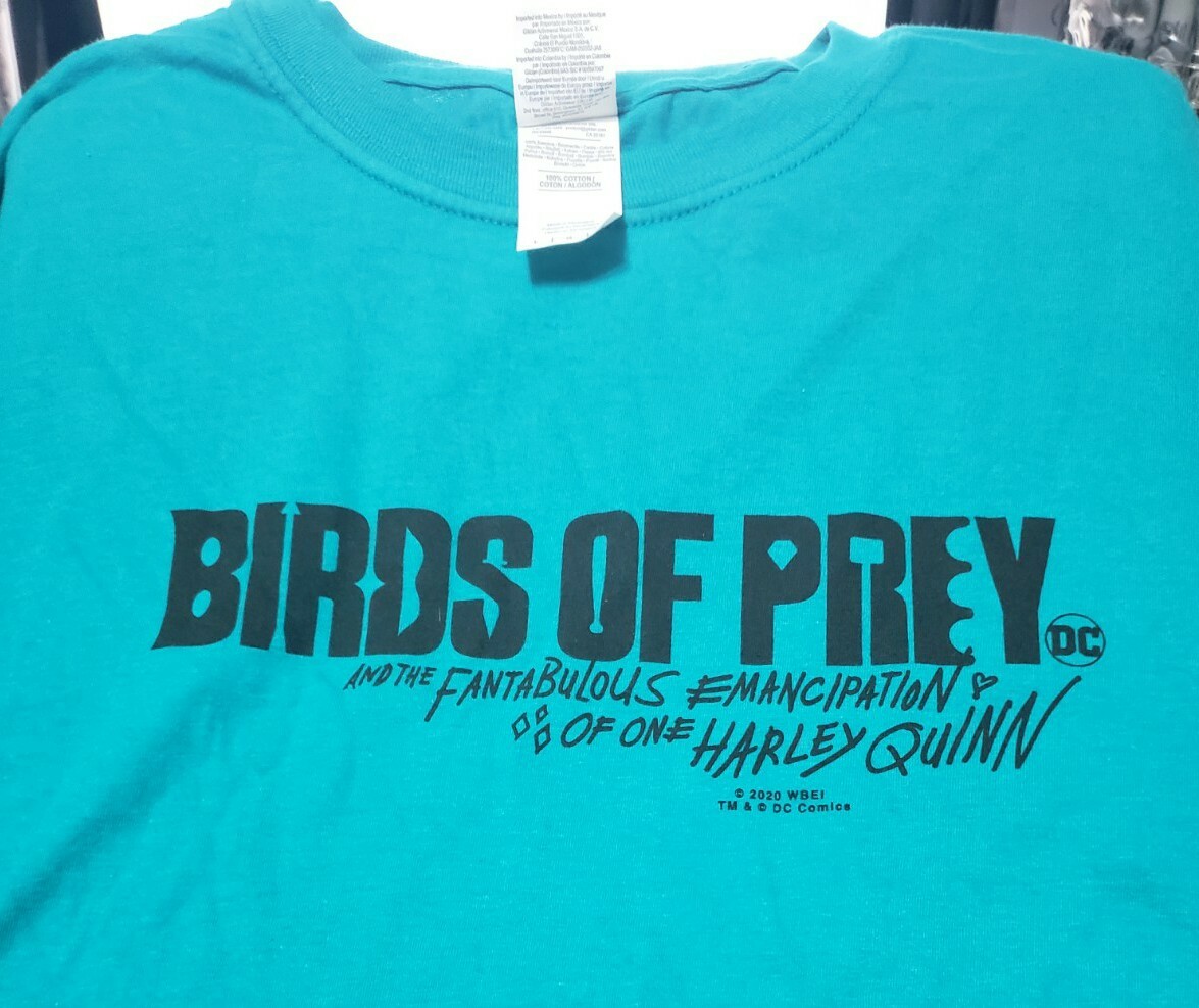 Birds of Prey (2020) T-Shirt Promotional Movie Studio Margot Robbie Size L (B6)