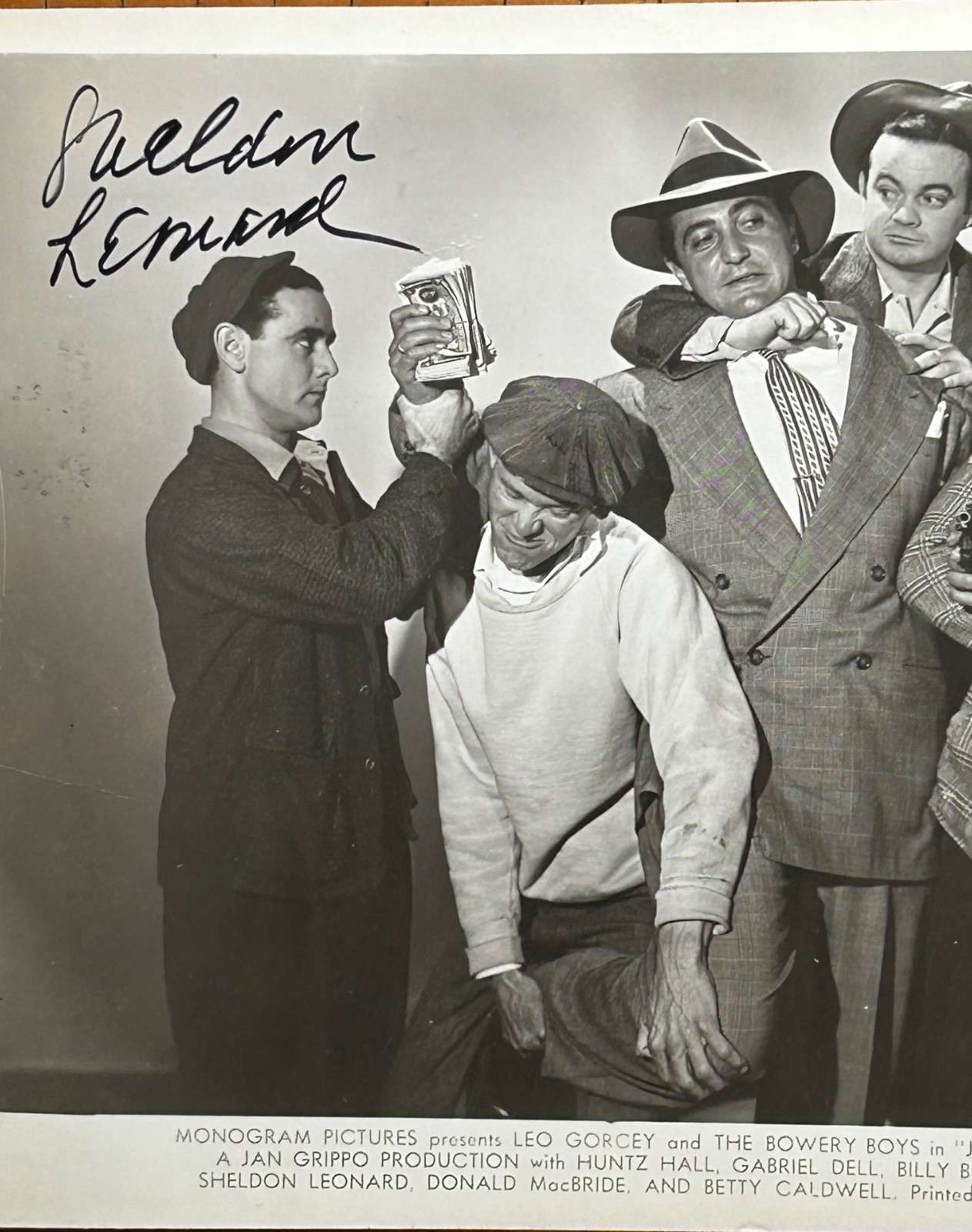 SHELDON LEONARD—SIGNED Bowery Boys PHOTO—JACK BENNY•CAPRA•DICK VAN DYKE•Mayberry