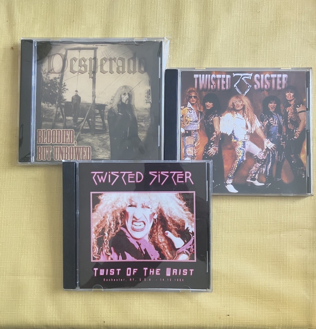 Lot Of 3 – Dee Snider / Twisted Sister Desperado, TS Live Show & B-Sides