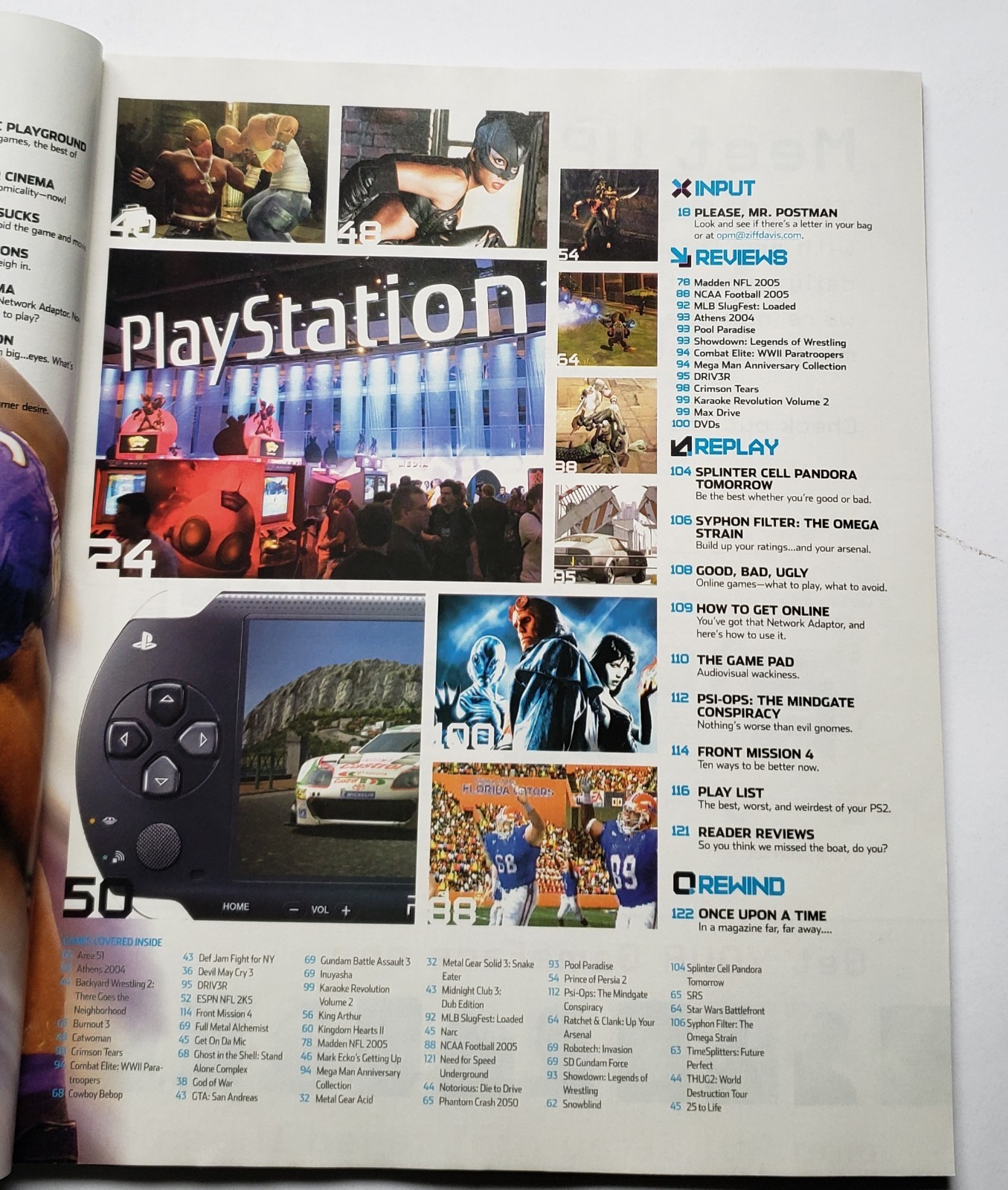 Play Station Official U.S. Magazine Aug 2004 Madden NFL 2005 NO DEMO