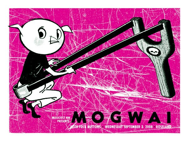 Mogwai Concert Poster 2008