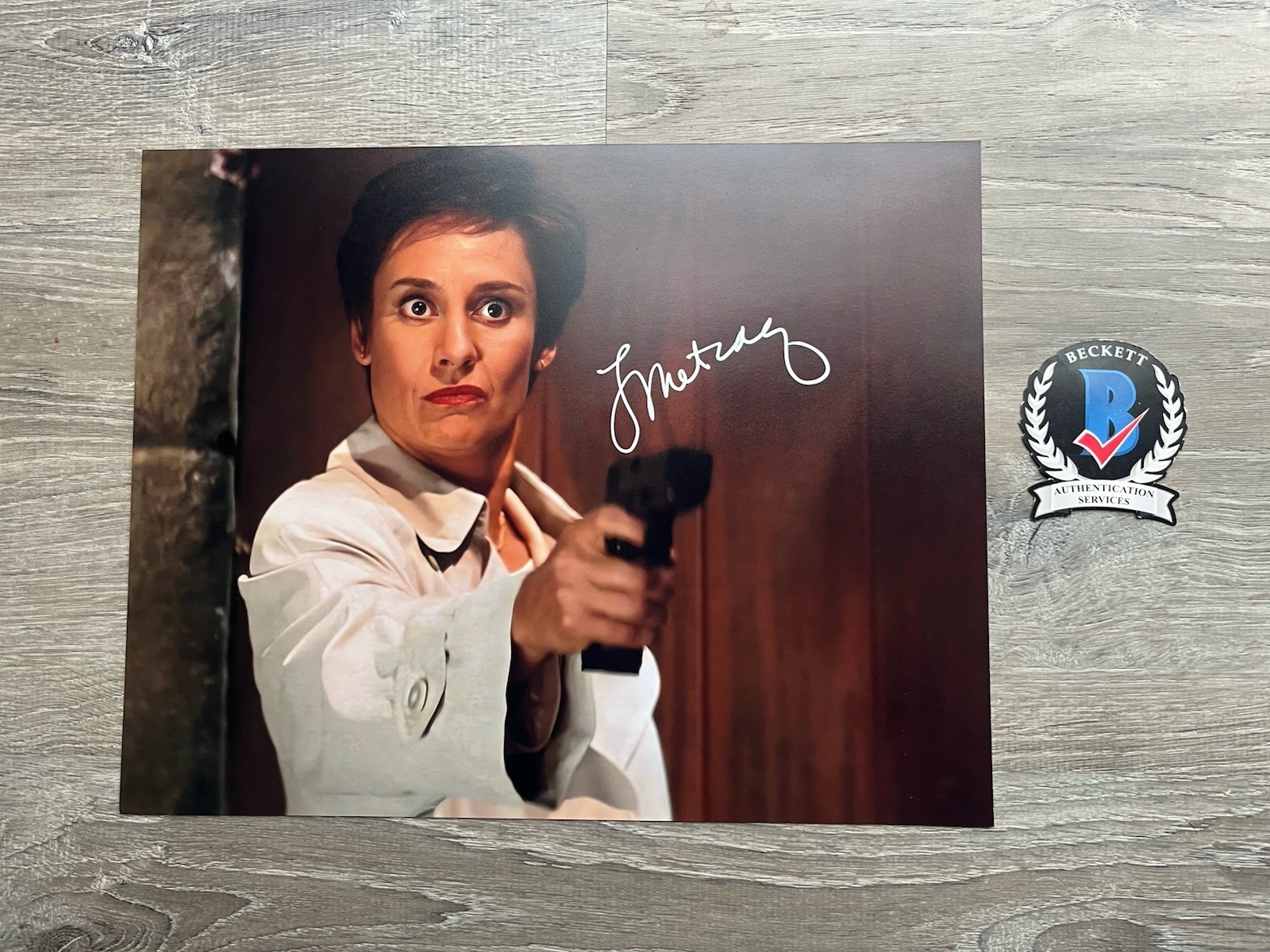 Laurie Metcalf Signed Scream 11×14 Photo Beckett COA Ghostface Mrs Loomis Horror