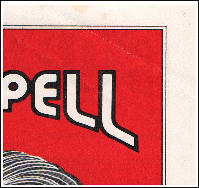 GODSPELL Rock Opera Play 1973 Oklahoma City Original Handbill David Byrd Art