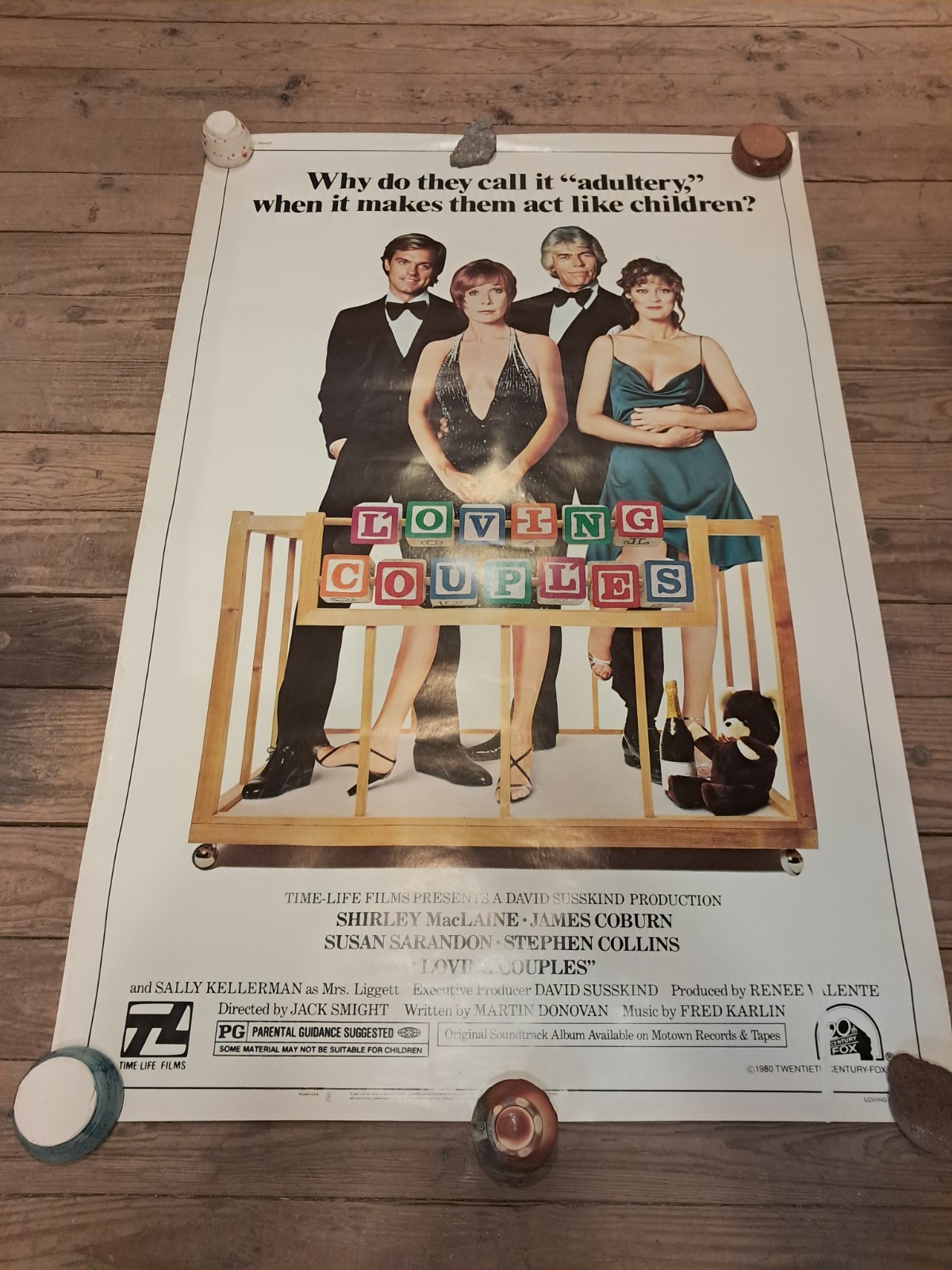 LOVING COUPLES 1980 Original Movie Poster 60×40 Susan Sarandon Shirley MacLaine