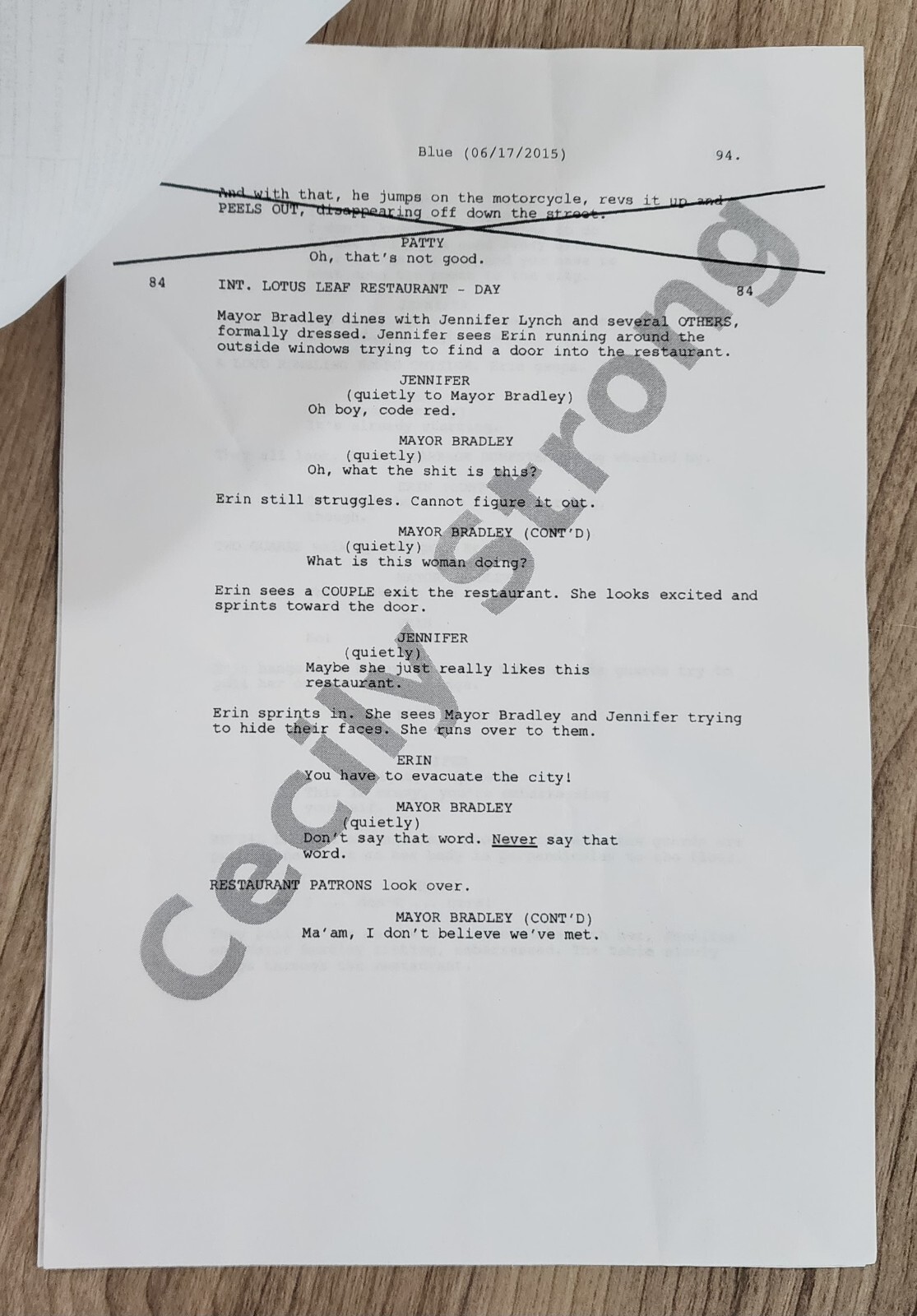 Original Ghostbusters (2016) Call Sheet w/Script Side Cecily Strong Kristen Wiig