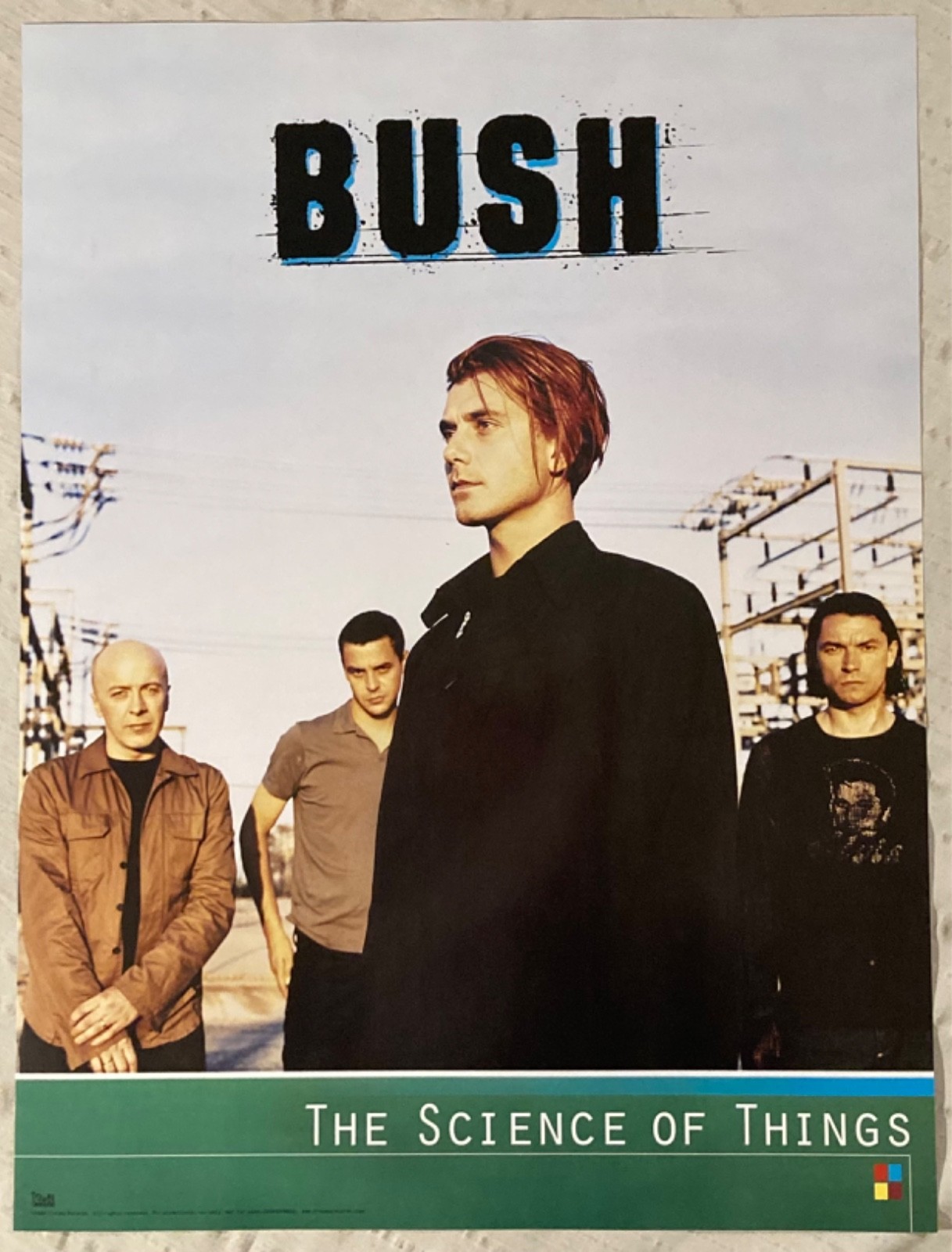 Bush 1999 Promo Poster The Science Of Things Gavin Rossdale