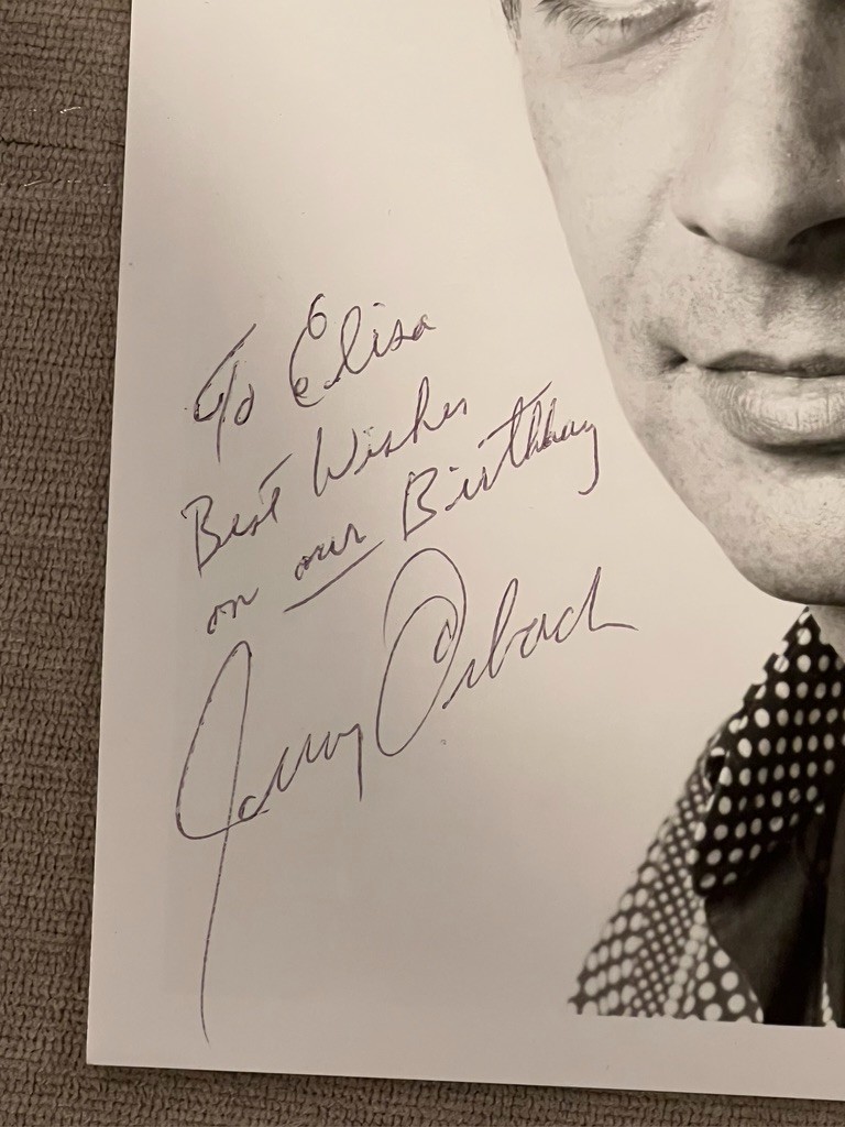 JERRY ORBACH HAND SIGNED Autographed 8×10 LAW & ORDER DIRTY DANCING
