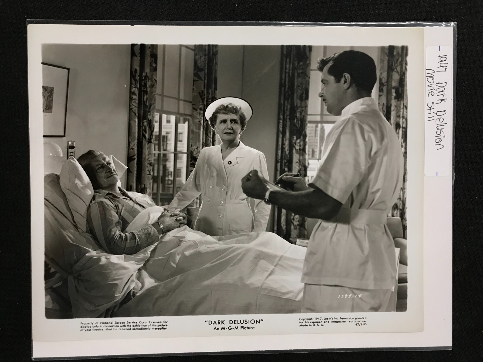 VTG 1947 “Dark Delusion” Movie Still MGM Picture 8×10 Type 1 Photo
