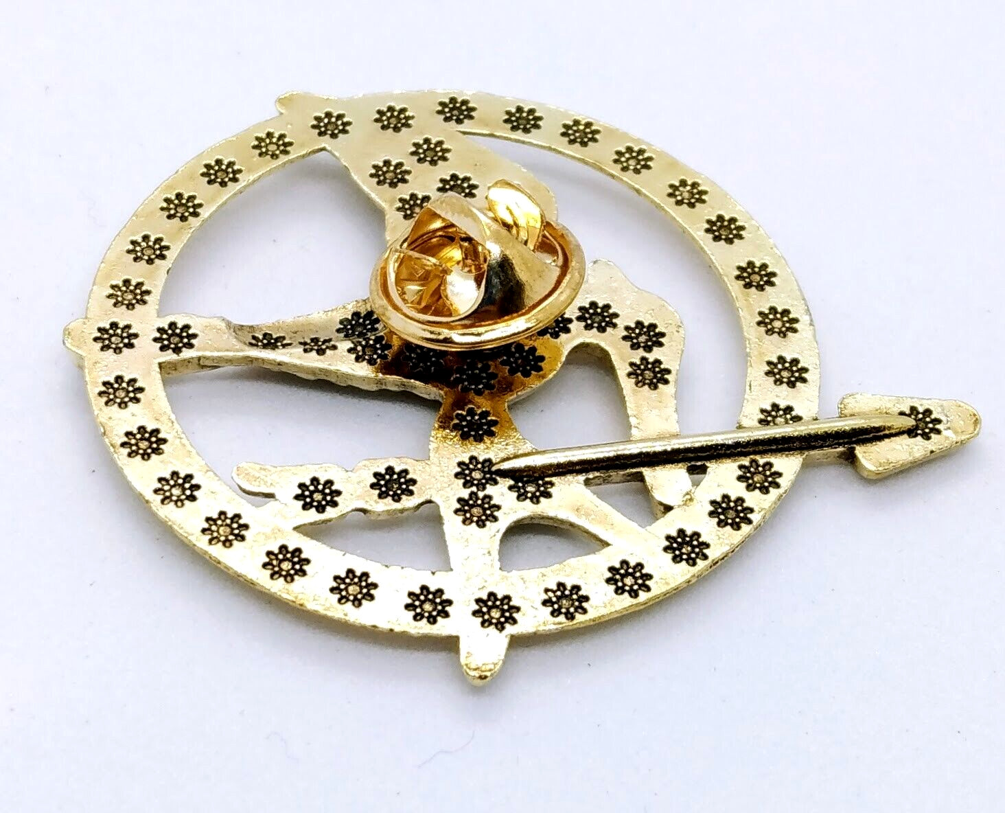 MOCKINGJAY PIN (Gold) Hunger Games Lapel Brooch Mocking Jay Badge