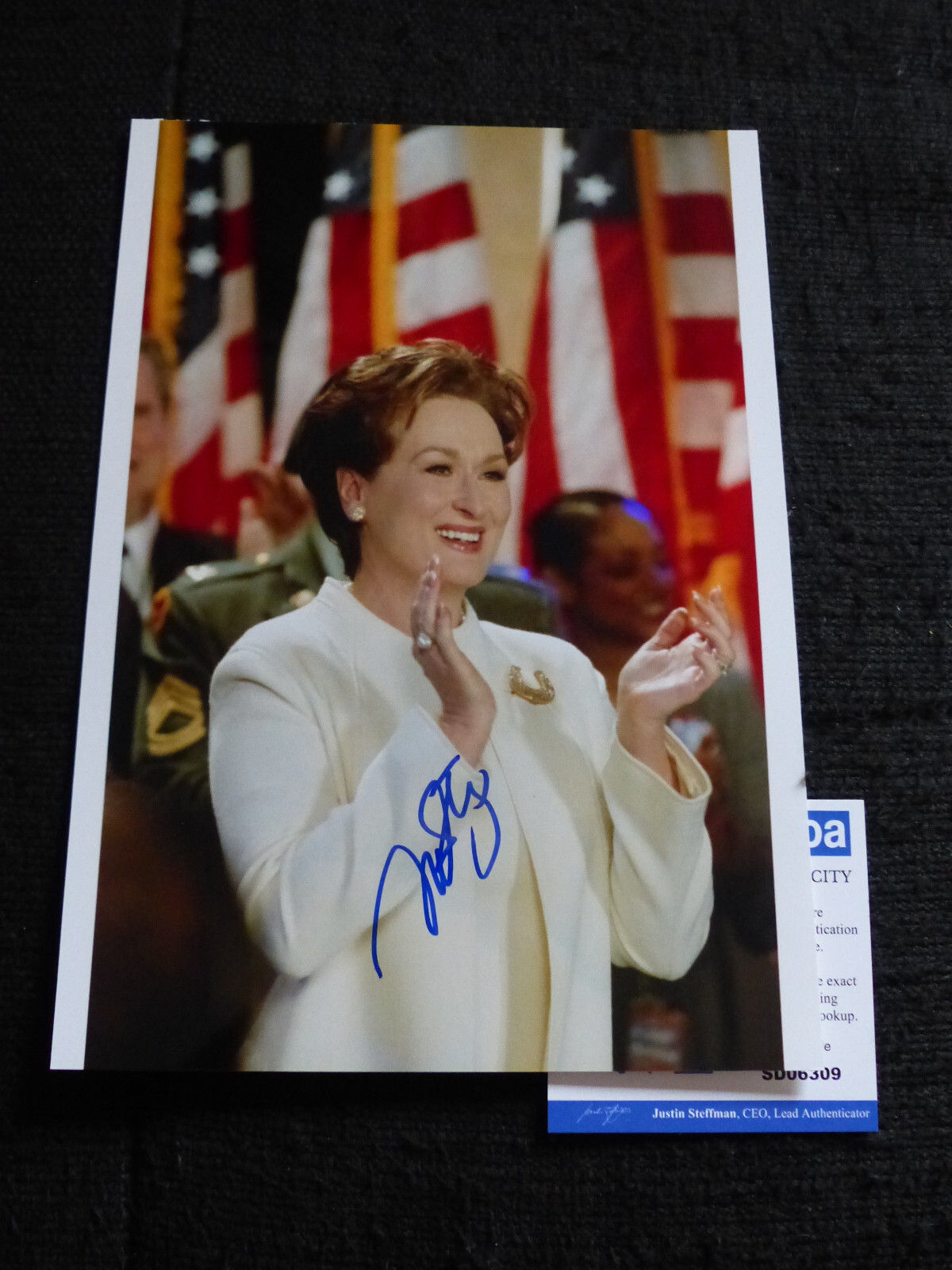 MERYL STREEP signed autograph 7×10 Photo autographed InPerson ACOA COA