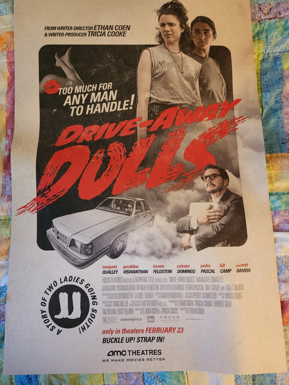 Margaret Qualley‘24 DRIVE-AWAY DOLLS AMC EXCLUSIVE LIMITED MOVIE POSTER 22×15.
