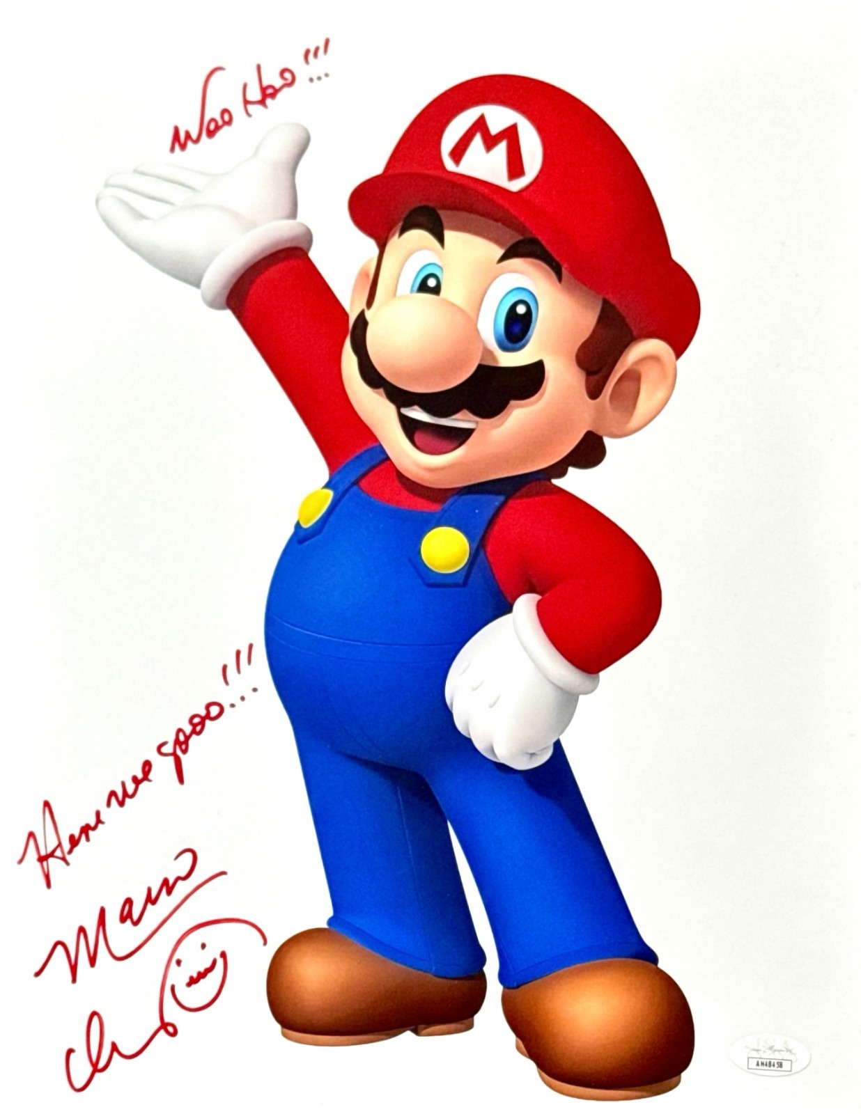 Charles Martinet Signed 11×14 Photo Super Mario Autograph Nintendo JSA COA