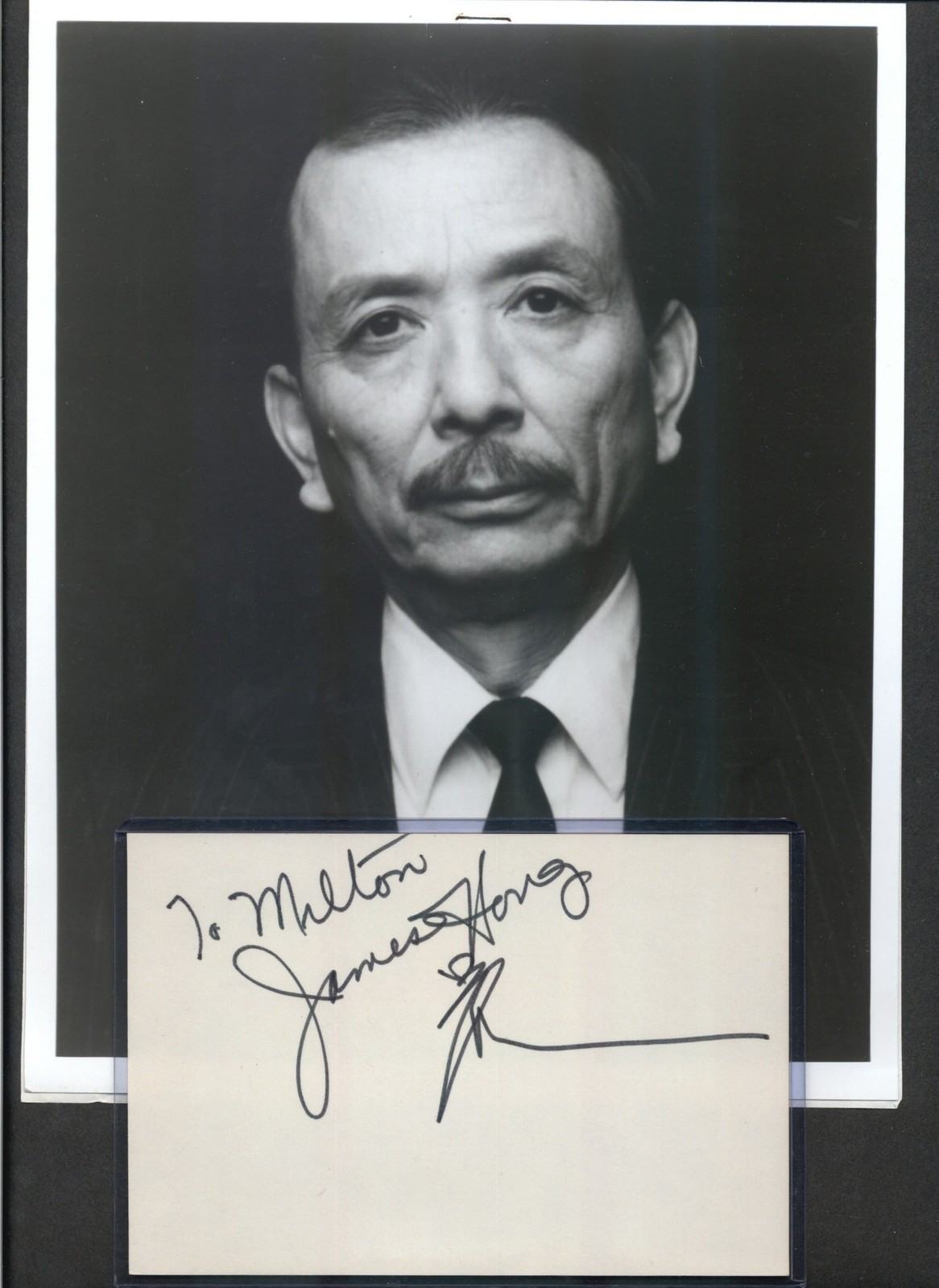 James Hong – Signed Autograph Index Card & Photo Set – Seinfeld