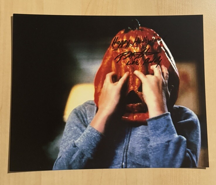 BRAD SCHACTER HAND SIGNED 8×10 PHOTO ACTOR AUTOGRAPHED HALLOWEEN 3 MOVIE COA