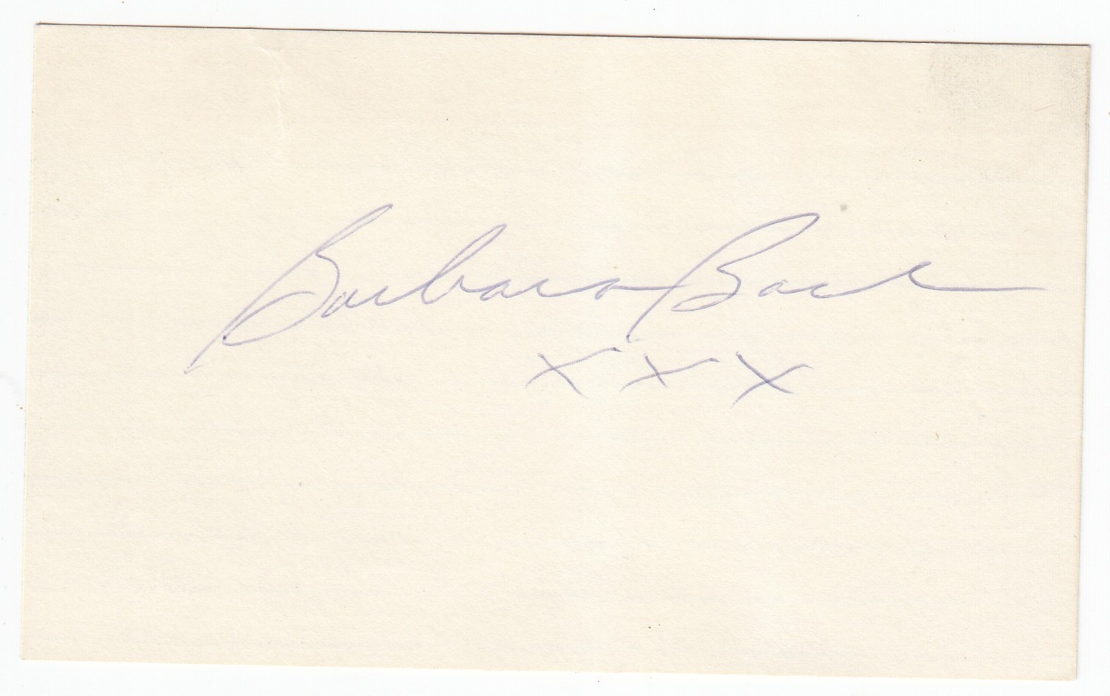Barbara Bach SIGNED AUTOGRAPHED Vintage 3×5 Card James Bond Spy Who Loved Me