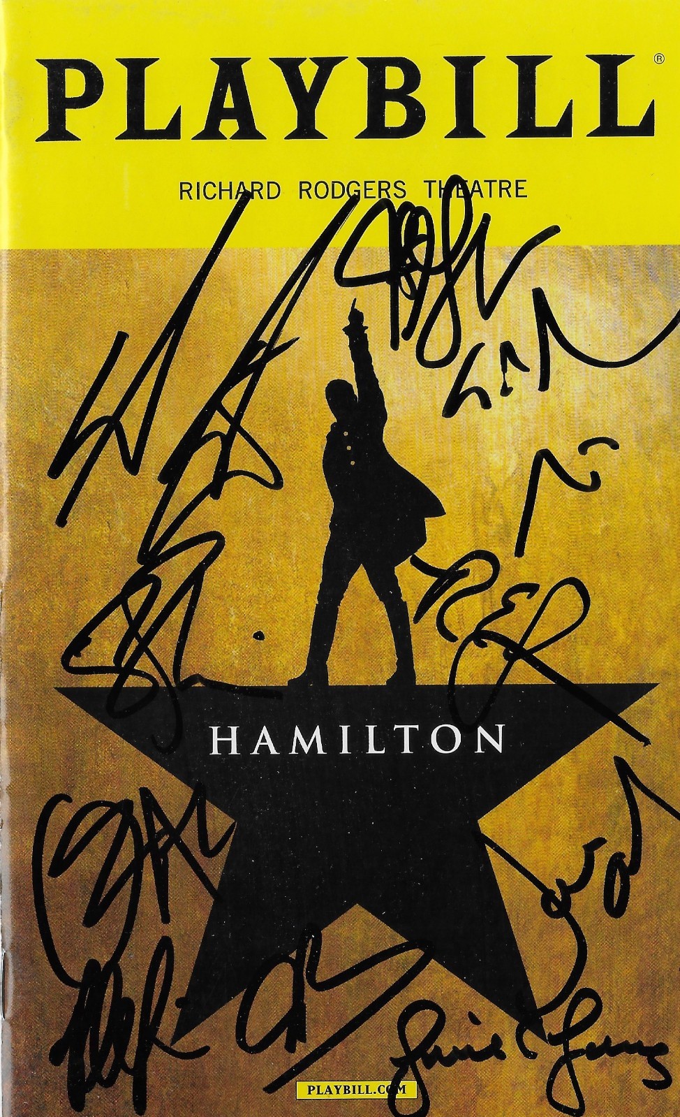 Hamilton Signed Playbill – Lin-Manuel Miranda/Original Cast Members