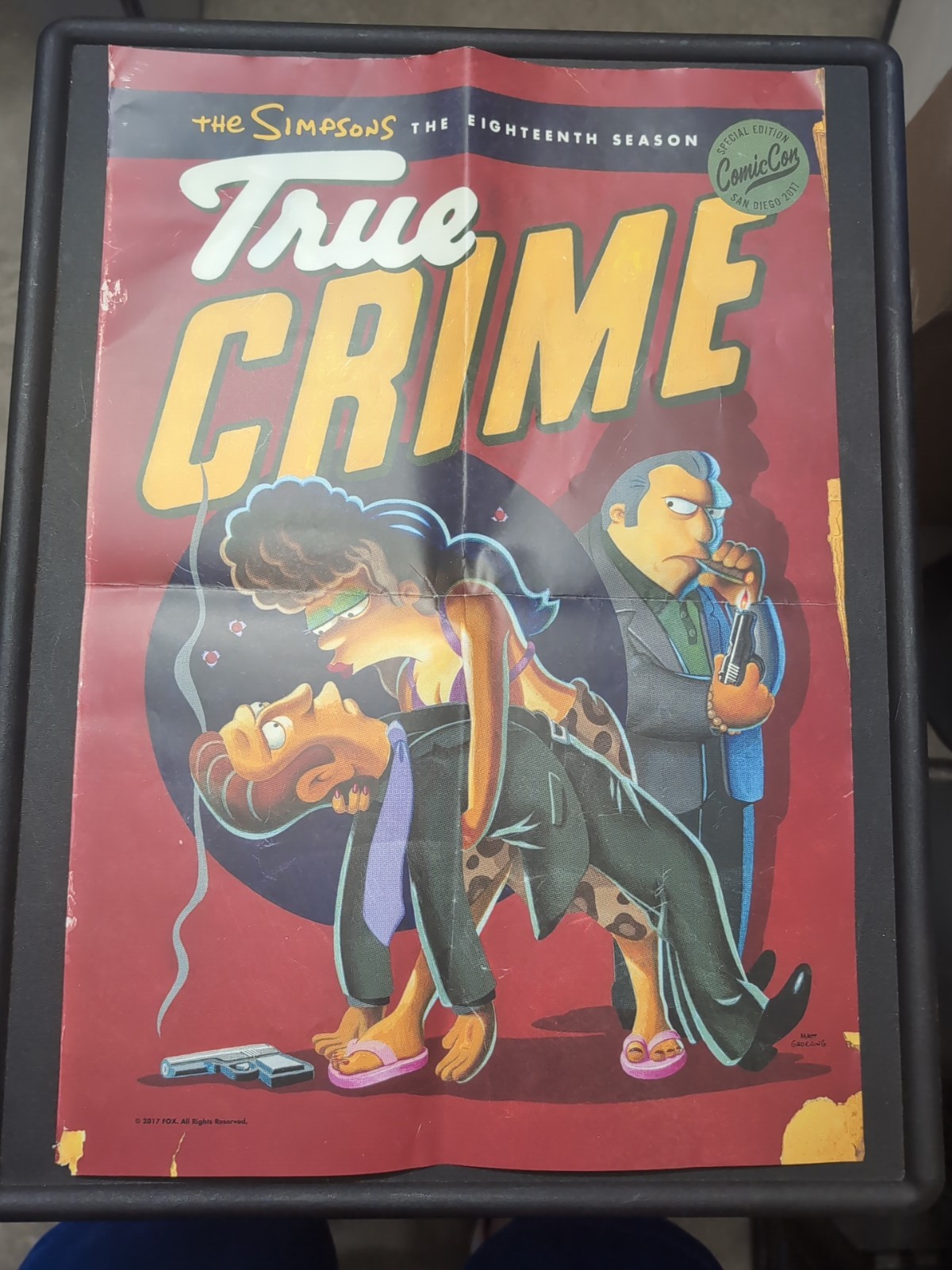 SDCC 2017 EXCLUSIVE PROMO PRINT SIMPSONS TRUE CRIME FOX APPROX 13 X 19 INCHES