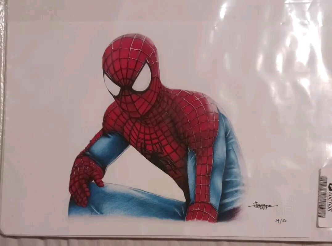 THANG NGUYEN Signed-Marvel Comics-SPIDER MAN 8×12 LE on Fine Art Paper #14/50