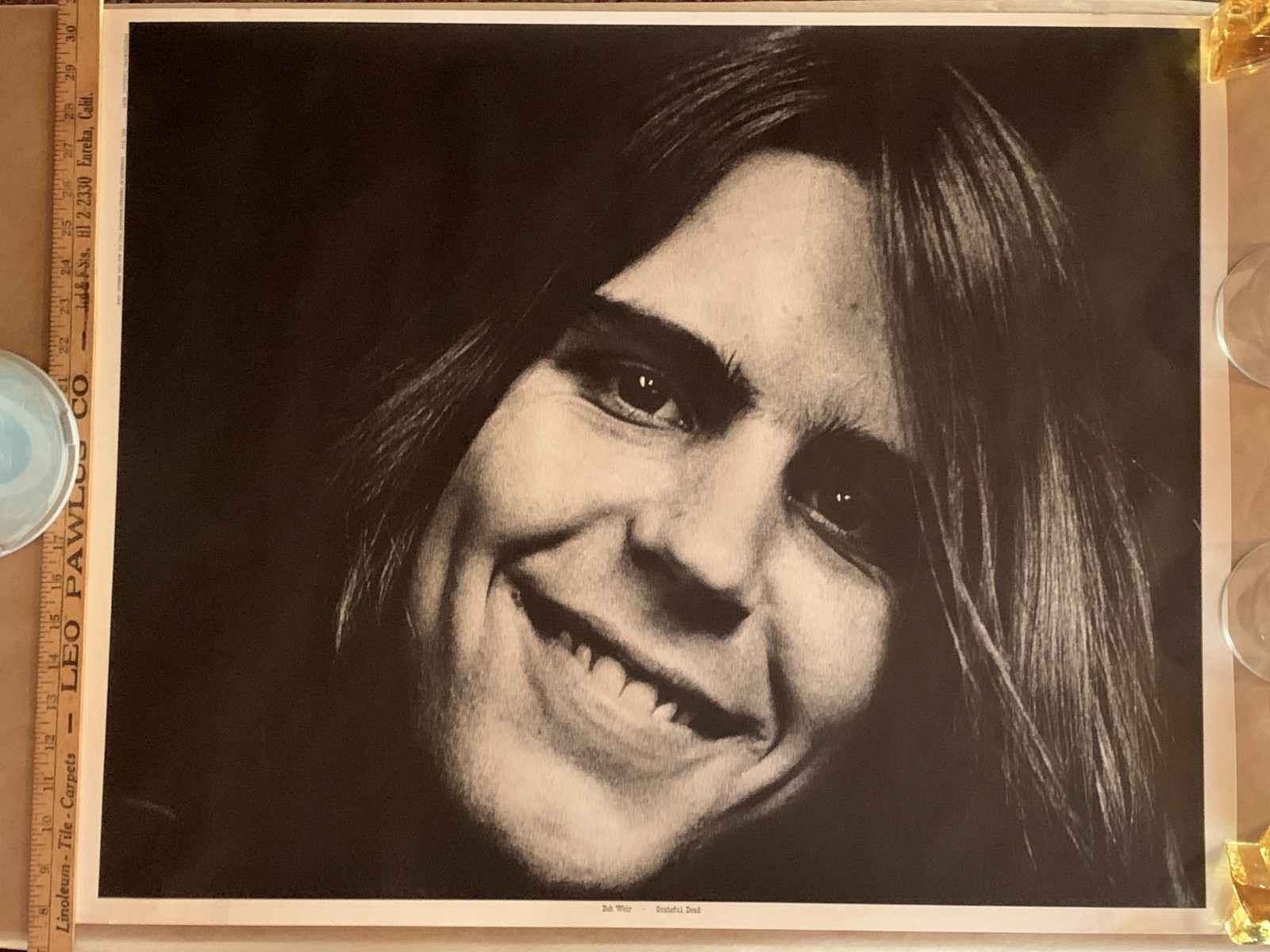 Rare Vintage Bob Weir Poster! Grateful Dead 1967 By Cadillac Ron