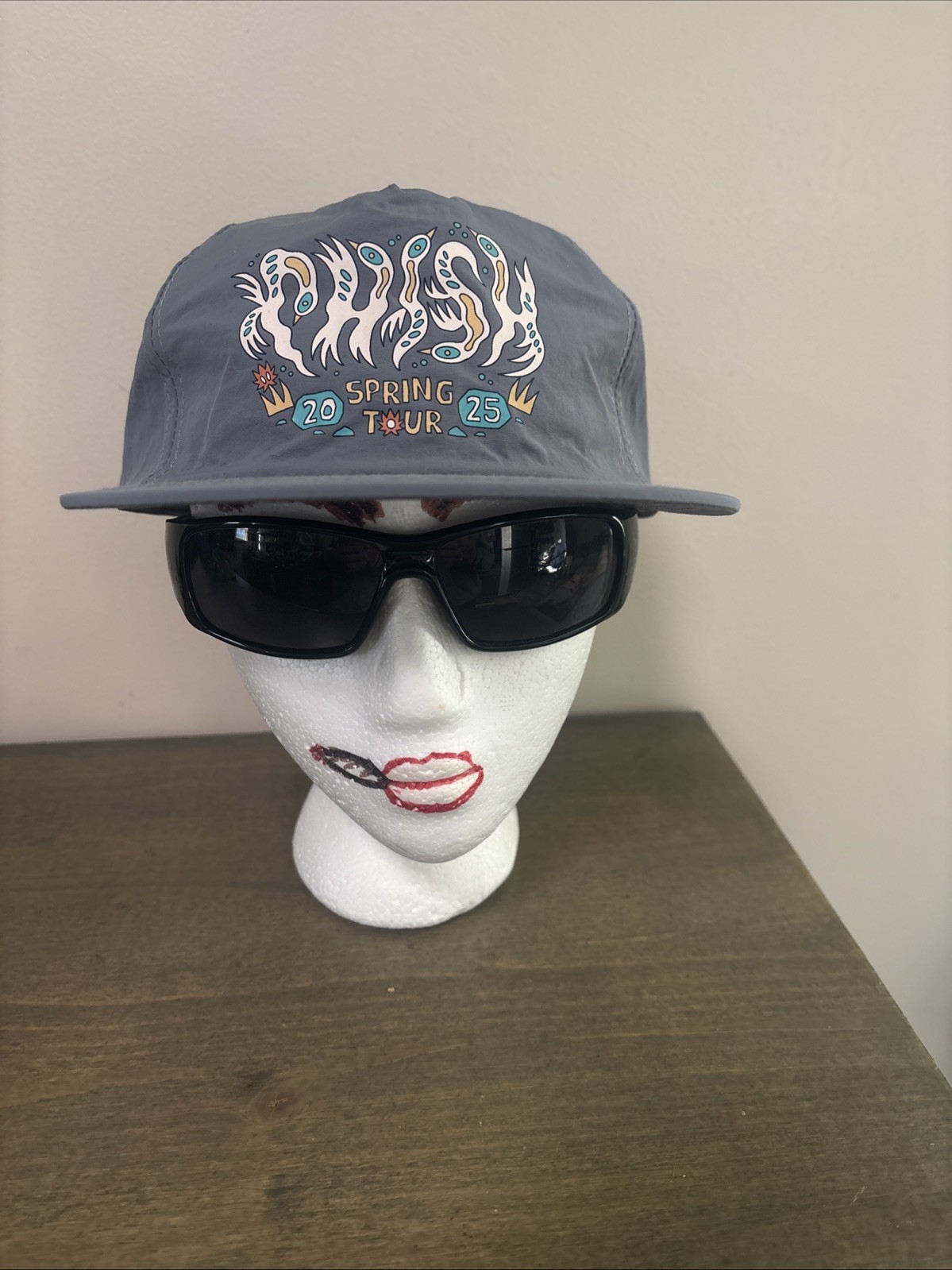 New – Phish – Spring Tour 2025 Hat Nylon Flat Bill Camper Cap Dry Goods Lot