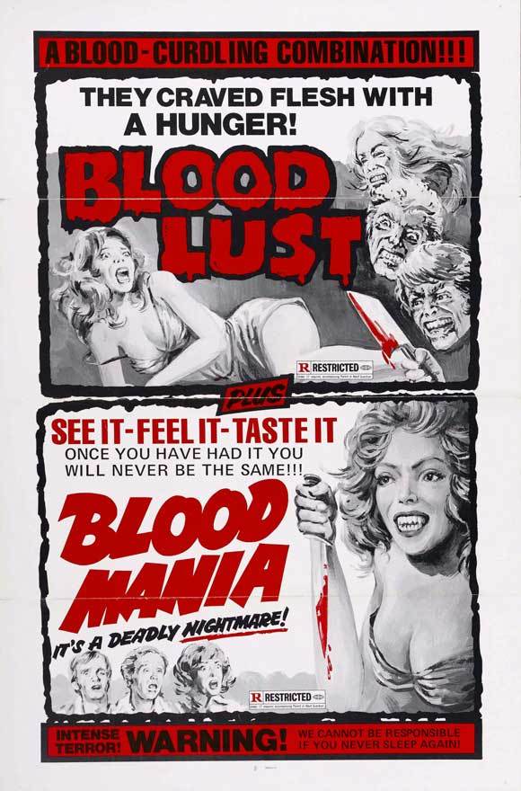 BLOOD MANIA Movie POSTER 27×40 Peter Carpenter Maria de Aragon Alex Rocco