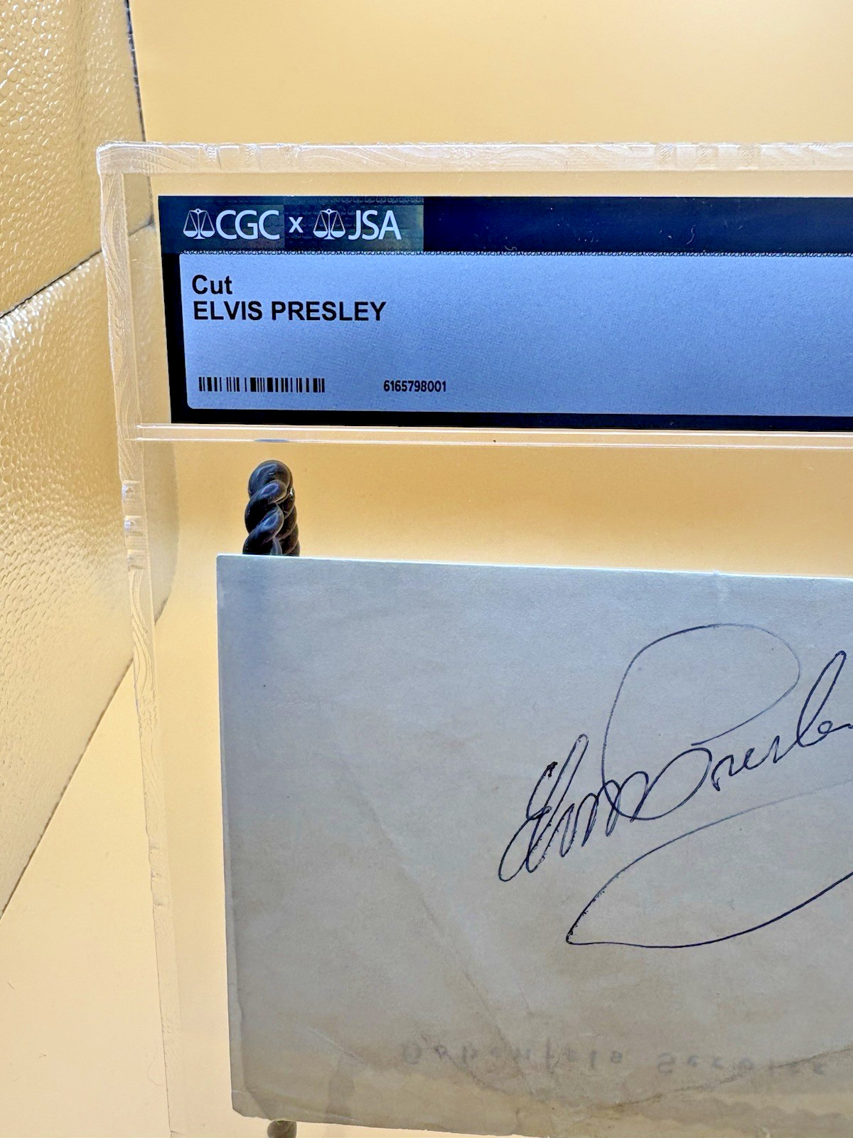 Elvis Presley Autograph Army 1959 / JSA/ CGC AUTHENTICATED. RARE