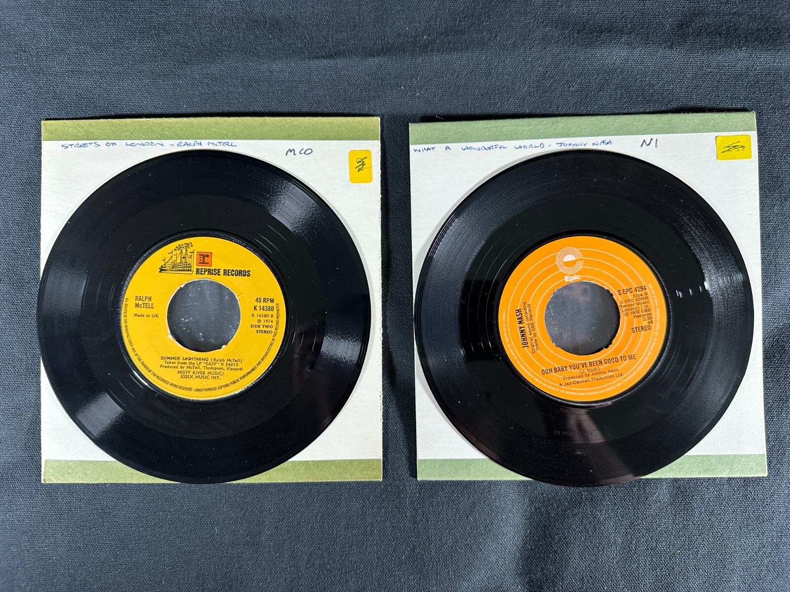 Vintage UK 45 records Terry Jacks/Desmond Dekker/Small Faces/Ralph McTell