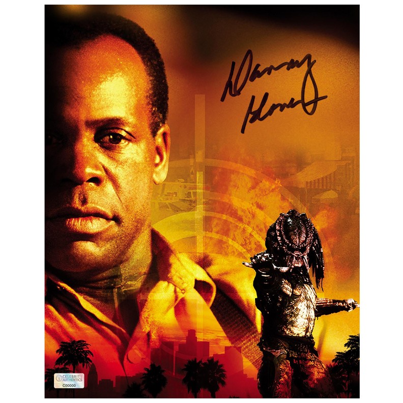 Danny Glover Autographed 1990 Predator II Lt Harrigan 8×10 Photo