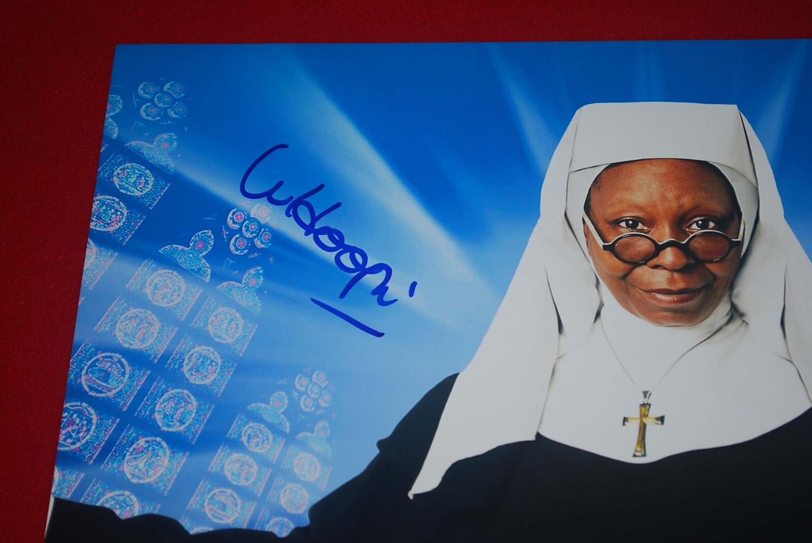 WHOOPI GOLDBERG sister act color purple signed PSA/DNA 11X14 photo COA AC15035