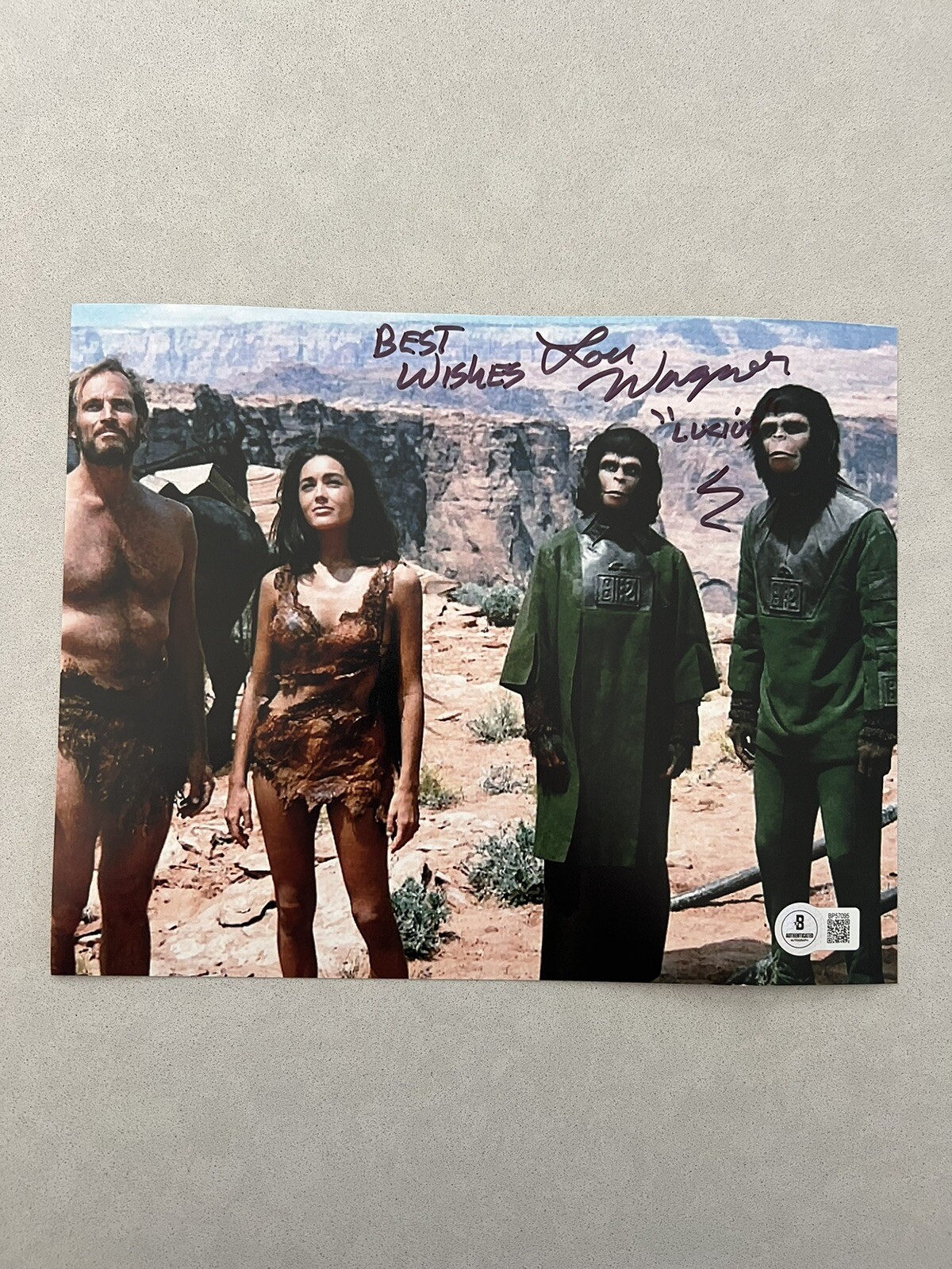 Lou Wagner autographed signed 8×10 photo Beckett BAS COA Star Trek DaiMon Solok