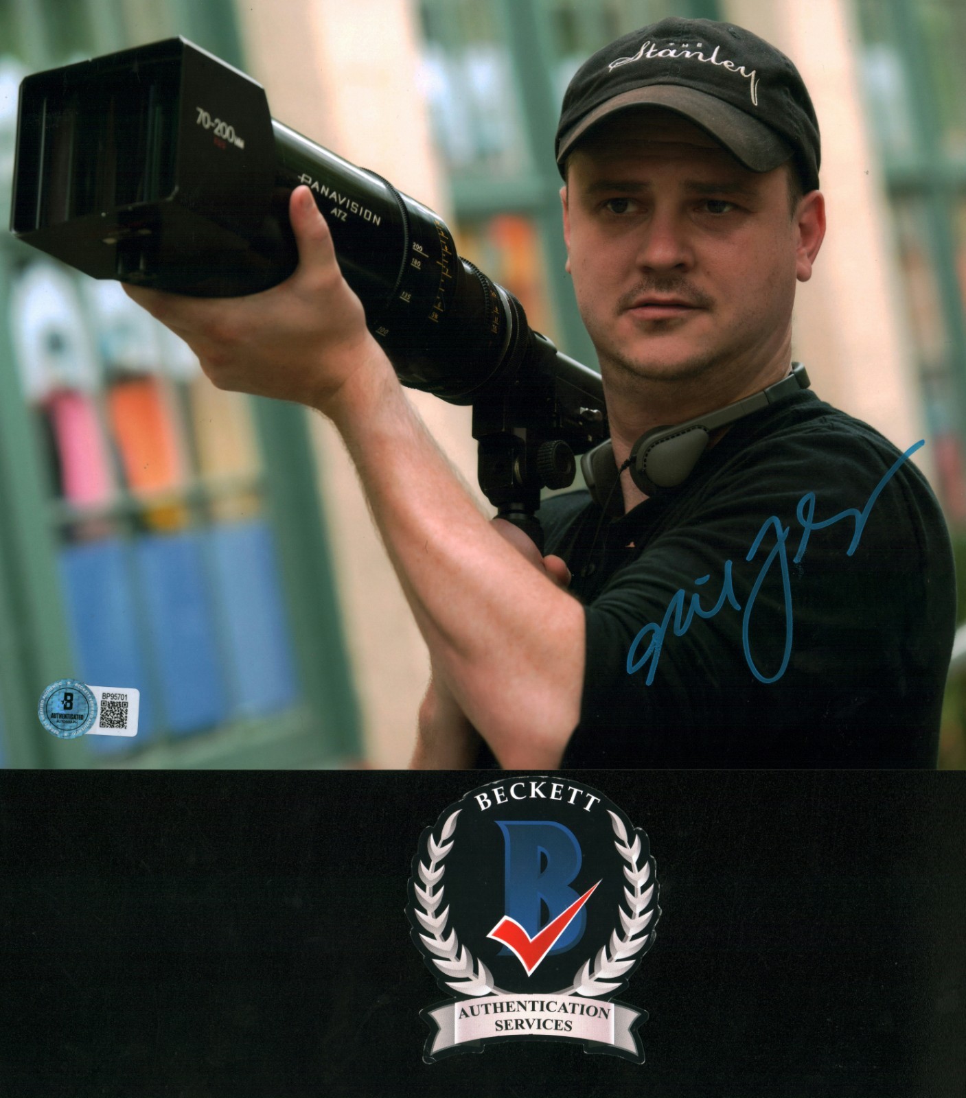 MIKE FLANAGAN SIGNED DOCTOR SLEEP 8X10 PHOTO HORROR DIRECTOR BECKETT BAS COA