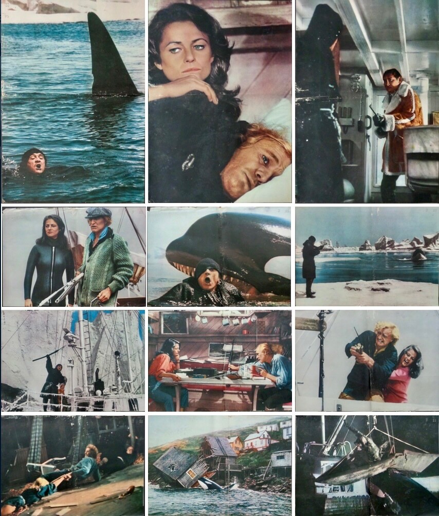 ORCA Italian fotobusta movie posters x12 CHARLOTTE RAMPLING RICHARD HARRIS 1977