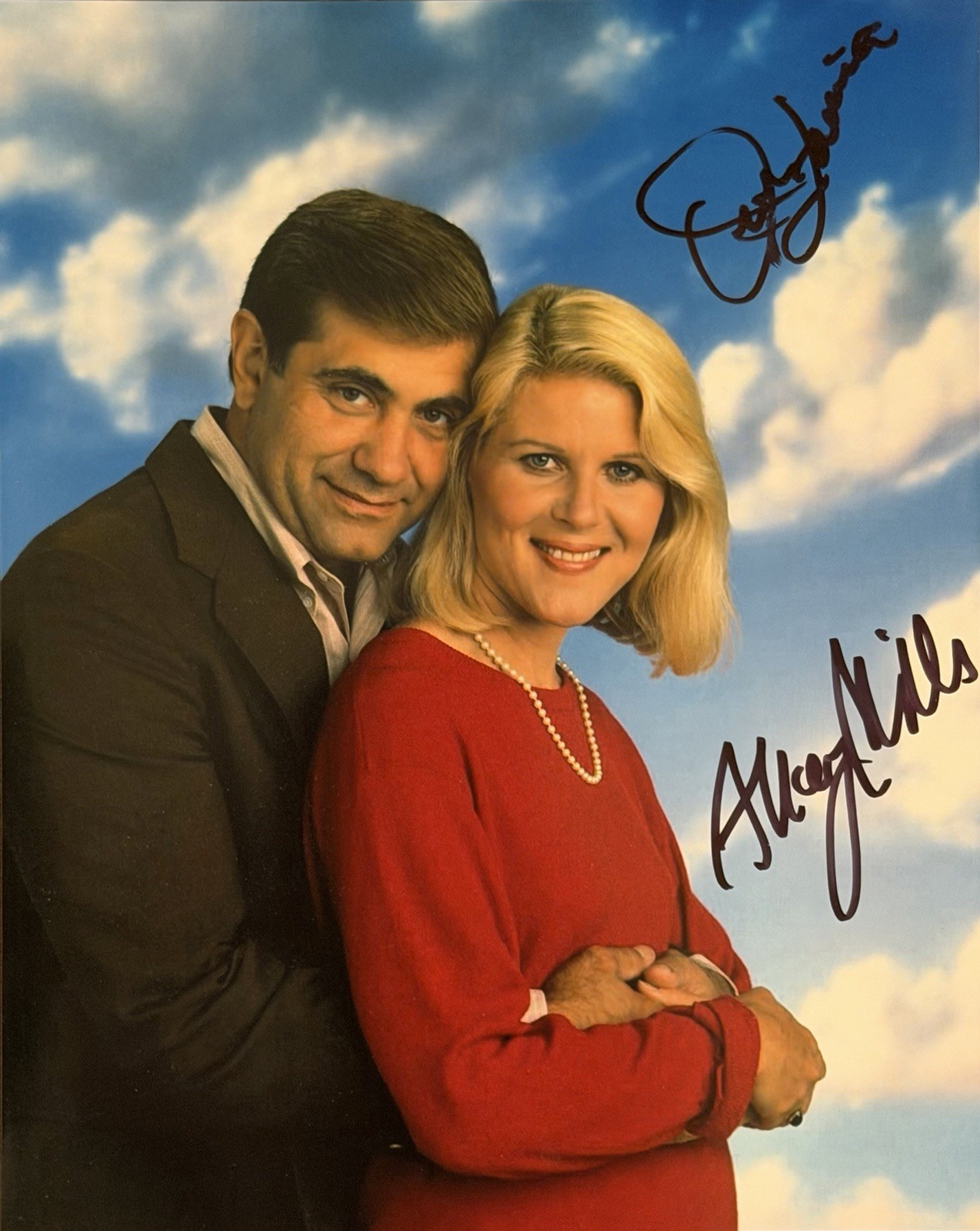 Dan Lauria Alley Mills The Wonder Years Hand Signed 8×10 Photo