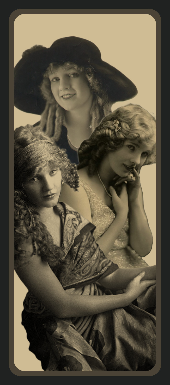MARY MILES MINTER – Silent Screen Star – Laminated Photo Bookmark – 2.5 x 6 in