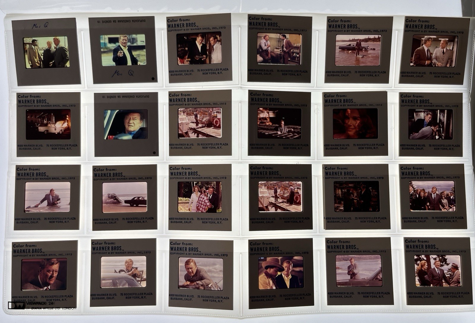 McQ John Wayne 24x 35mm slides transparencys Lot John Sturges