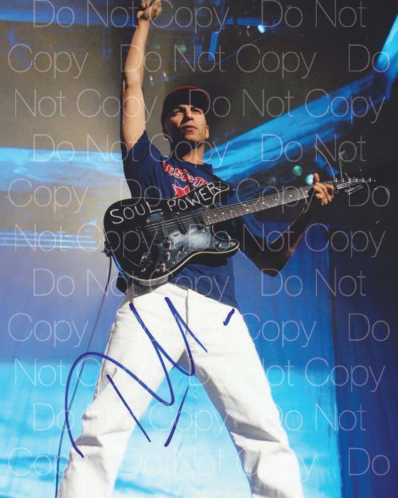 Tom Morello Rage Against Machine signed 8X10 photo picture poster autograph RP