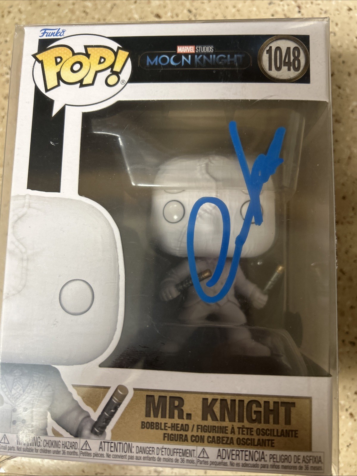 OSCAR ISSAC SIGNED AUTOGRAPHED MOON KNIGHT MR KNIGHT FUNKO POP 1048 Beckett