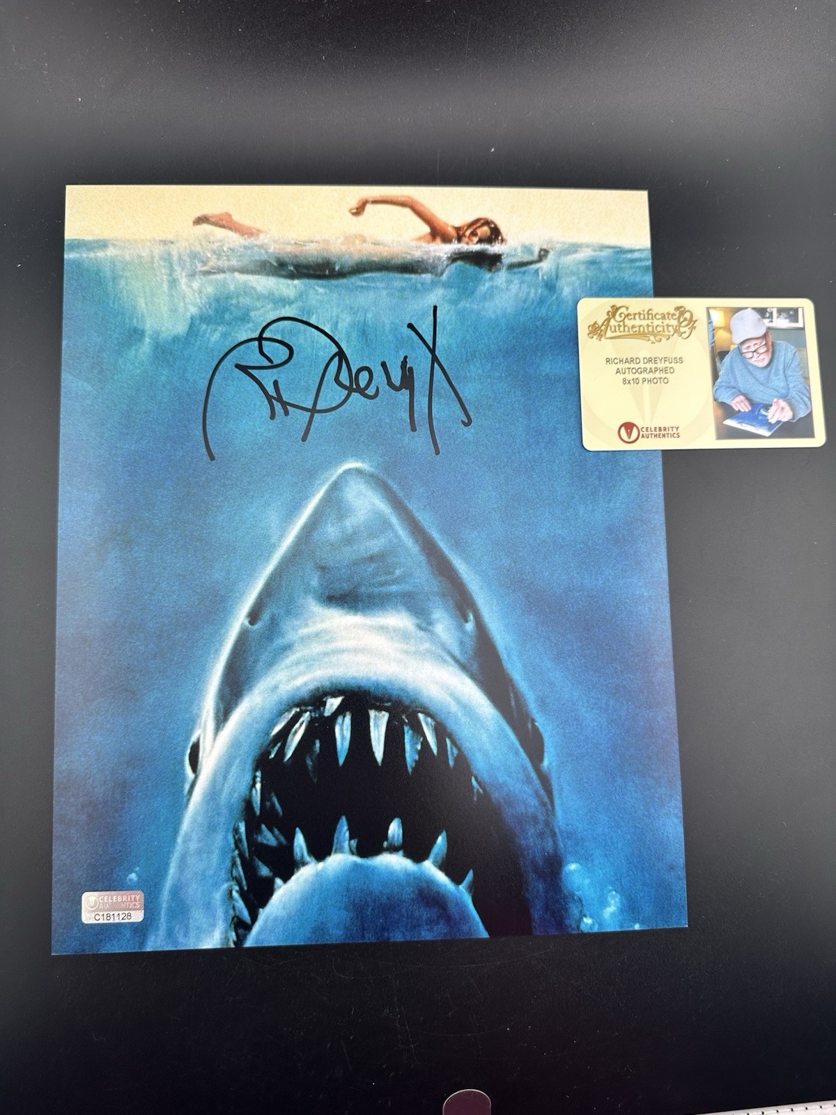 Richard Dreyfuss Autographed Hooper Jaws Classic 8×10 Photo Celebrity Authentics