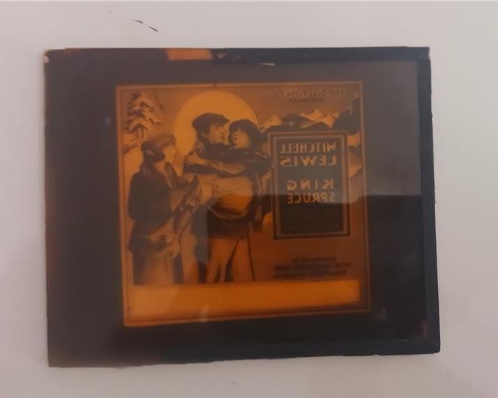 MAGIC LANTERN GLASS SLIDE 1920 SILENT MOVIE KING SPRUCE MITCHELL LEWIS