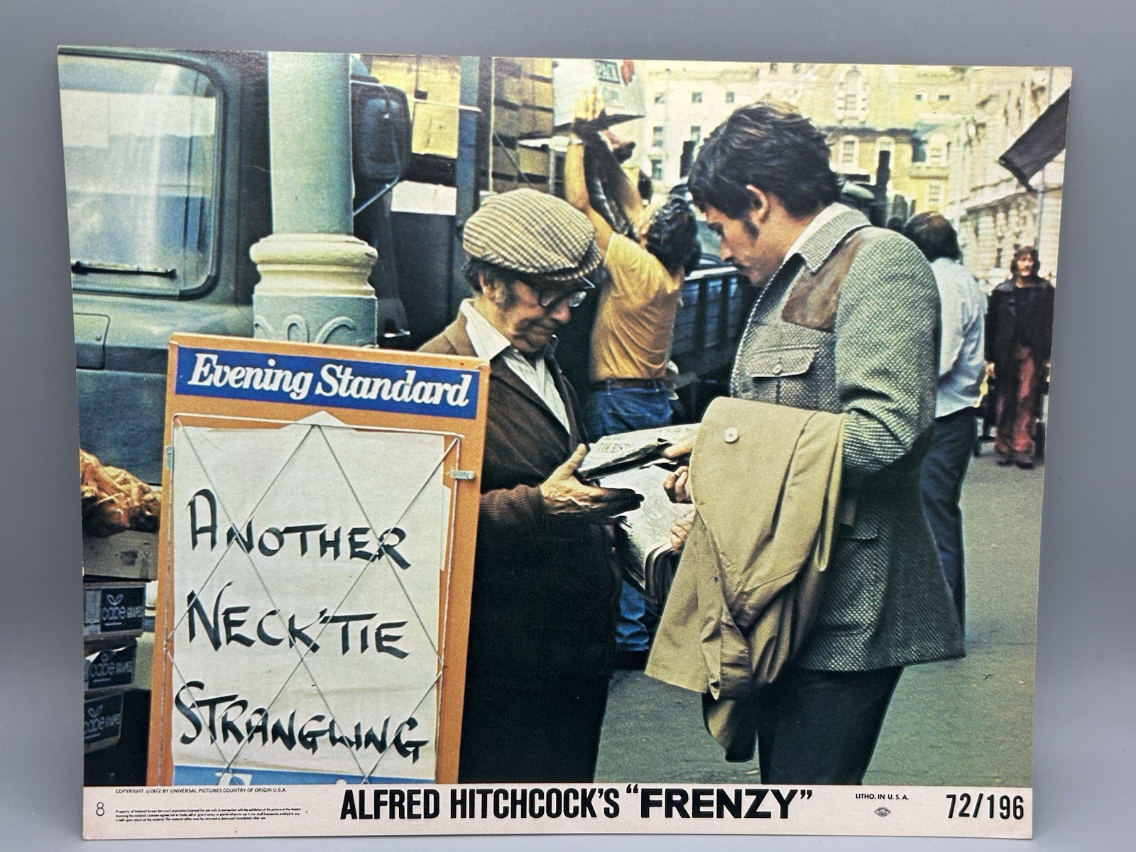 FRENZY Original Movie Lobby Card 1972 Hitchcock Serial Killer Suspense Jon Finch