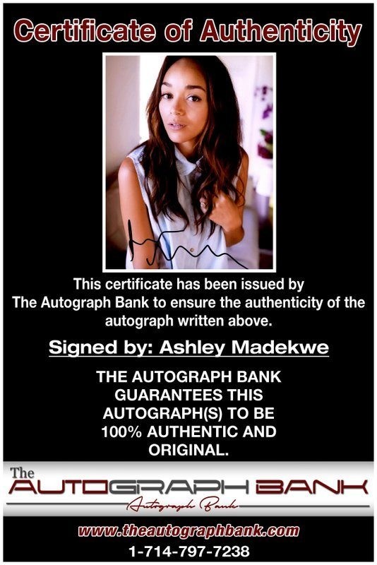 Ashley Madekwe authentic signed celebrity 8×10 photo W/Cert Autographed C7