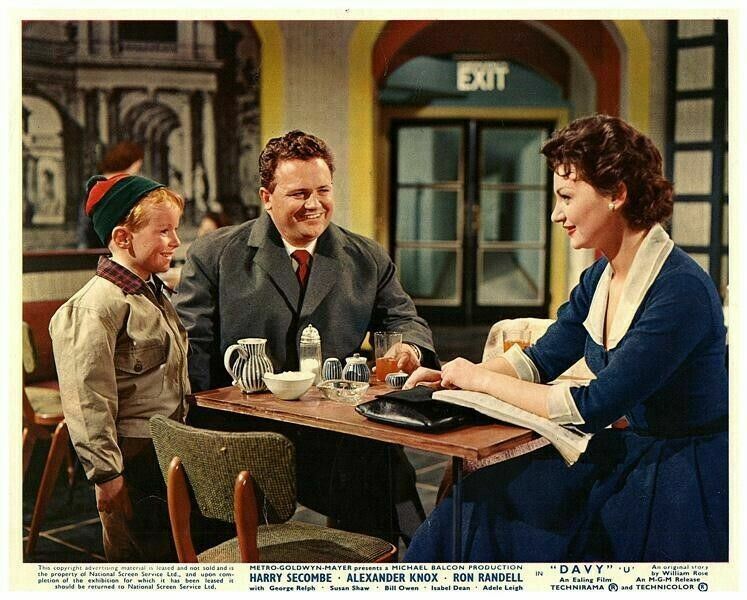 Davy Original Lobby Card Harry Secombe Adele Leigh Peter Frampton Smiling 1958